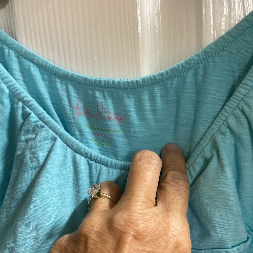 Lilly Pulitzer xs turquoise top